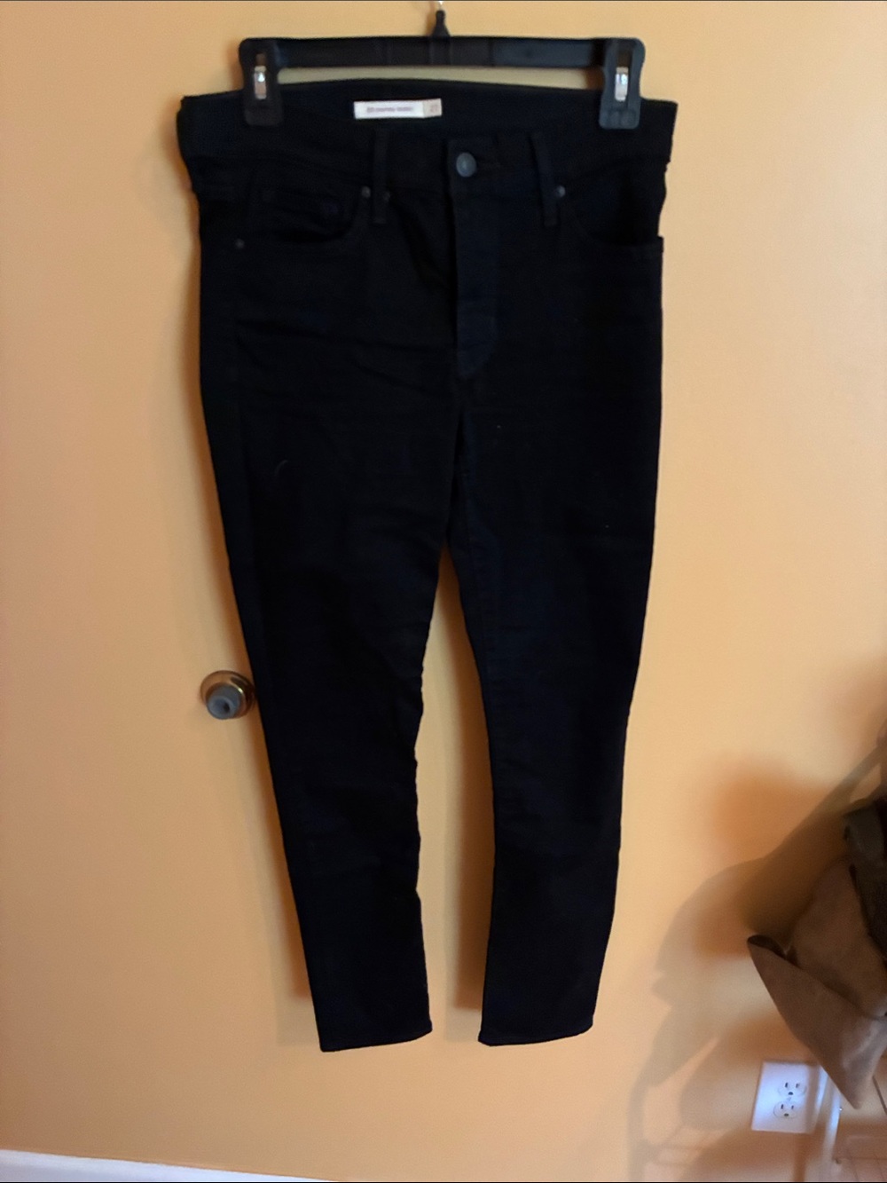 Black High-Waist Skinny Jeans - Sleek Everyday Style
